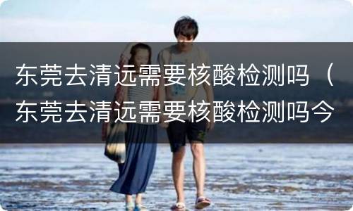 东莞去清远需要核酸检测吗（东莞去清远需要核酸检测吗今天）