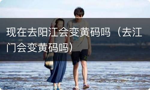 现在去阳江会变黄码吗（去江门会变黄码吗）