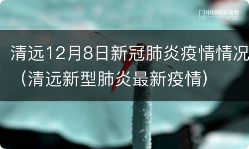 清远12月8日新冠肺炎疫情情况（清远新型肺炎最新疫情）