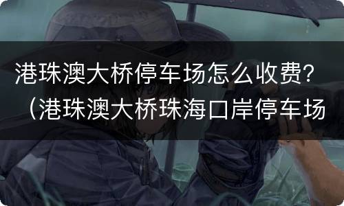 港珠澳大桥停车场怎么收费？（港珠澳大桥珠海口岸停车场如何收费）