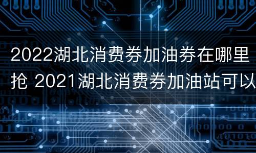 2022湖北消费券加油券在哪里抢 2021湖北消费券加油站可以用吗