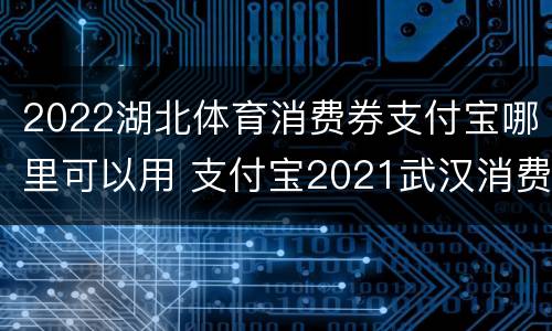 2022湖北体育消费券支付宝哪里可以用 支付宝2021武汉消费券