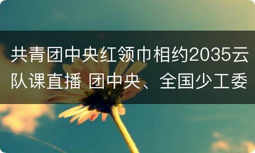 共青团中央红领巾相约2035云队课直播 团中央、全国少工委直播红领巾相约2035直播主题云队课