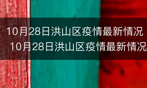 10月28日洪山区疫情最新情况 10月28日洪山区疫情最新情况视频