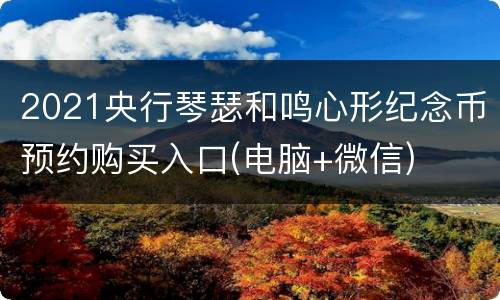 2021央行琴瑟和鸣心形纪念币预约购买入口(电脑+微信)