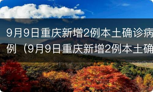9月9日重庆新增2例本土确诊病例（9月9日重庆新增2例本土确诊病例多少例）