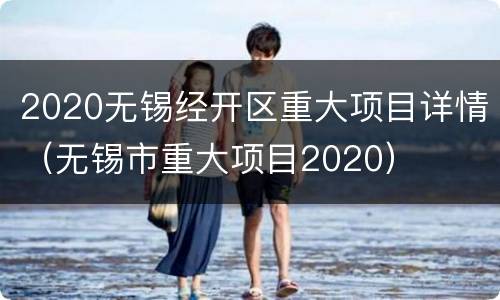 2020无锡经开区重大项目详情（无锡市重大项目2020）