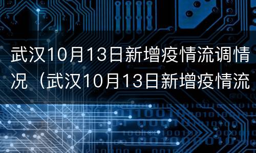 武汉10月13日新增疫情流调情况（武汉10月13日新增疫情流调情况报告）