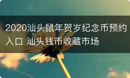 2020汕头鼠年贺岁纪念币预约入口 汕头钱币收藏市场