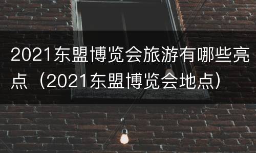 2021东盟博览会旅游有哪些亮点（2021东盟博览会地点）
