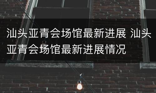 汕头亚青会场馆最新进展 汕头亚青会场馆最新进展情况