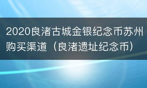 2020良渚古城金银纪念币苏州购买渠道（良渚遗址纪念币）