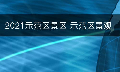 2021示范区景区 示范区景观