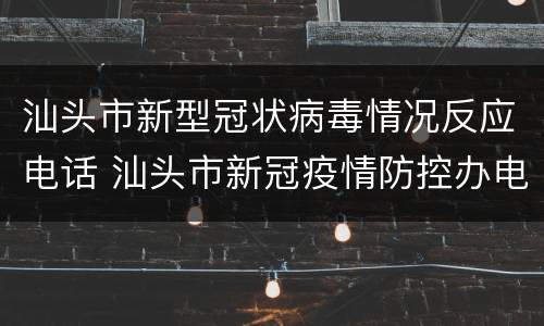 汕头市新型冠状病毒情况反应电话 汕头市新冠疫情防控办电话