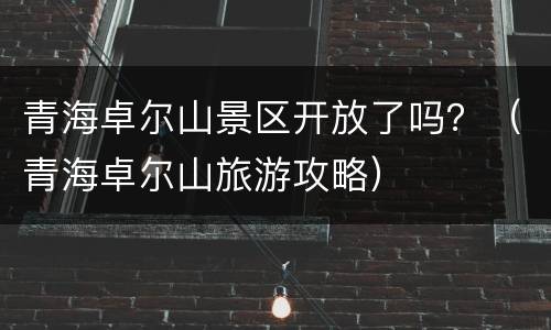 青海卓尔山景区开放了吗？（青海卓尔山旅游攻略）