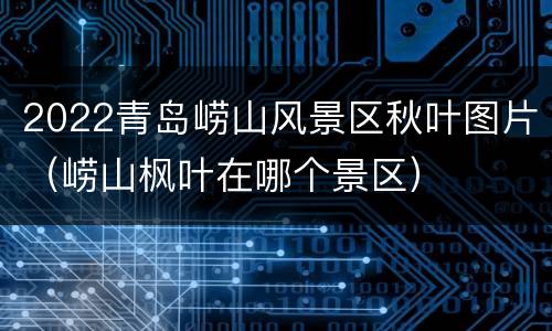 2022青岛崂山风景区秋叶图片（崂山枫叶在哪个景区）