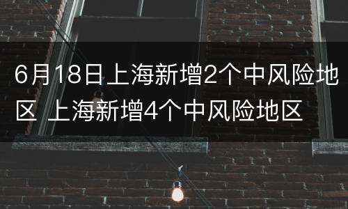 6月18日上海新增2个中风险地区 上海新增4个中风险地区