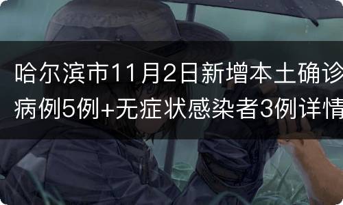哈尔滨市11月2日新增本土确诊病例5例+无症状感染者3例详情