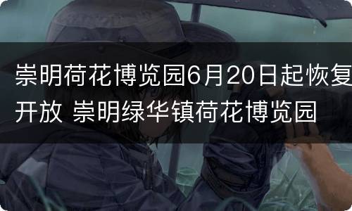 崇明荷花博览园6月20日起恢复开放 崇明绿华镇荷花博览园