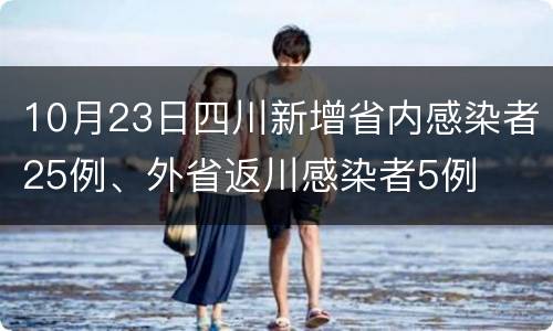 10月23日四川新增省内感染者25例、外省返川感染者5例