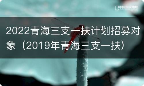 2022青海三支一扶计划招募对象（2019年青海三支一扶）