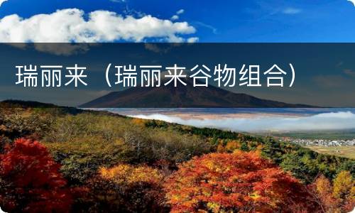 瑞丽来（瑞丽来谷物组合）