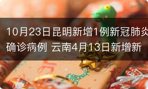 10月23日昆明新增1例新冠肺炎确诊病例 云南4月13日新增新冠肺炎确诊病例1例