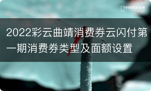 2022彩云曲靖消费券云闪付第一期消费券类型及面额设置