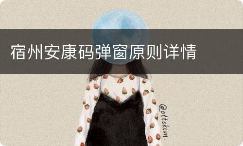 宿州安康码弹窗原则详情