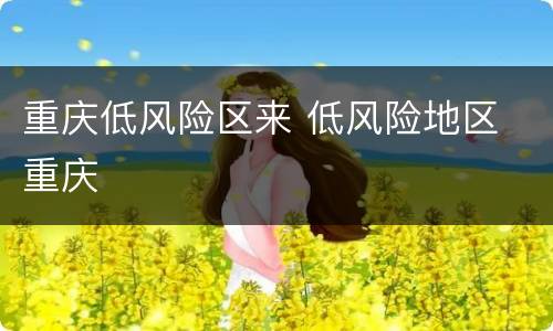 重庆低风险区来 低风险地区 重庆