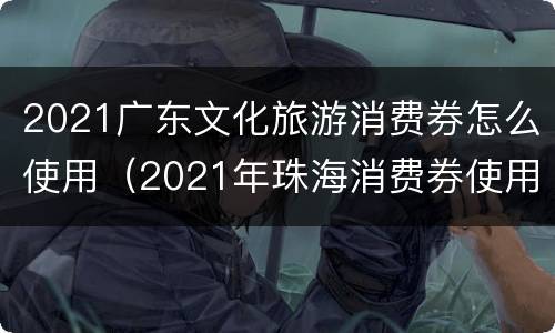 2021广东文化旅游消费券怎么使用（2021年珠海消费券使用商家）
